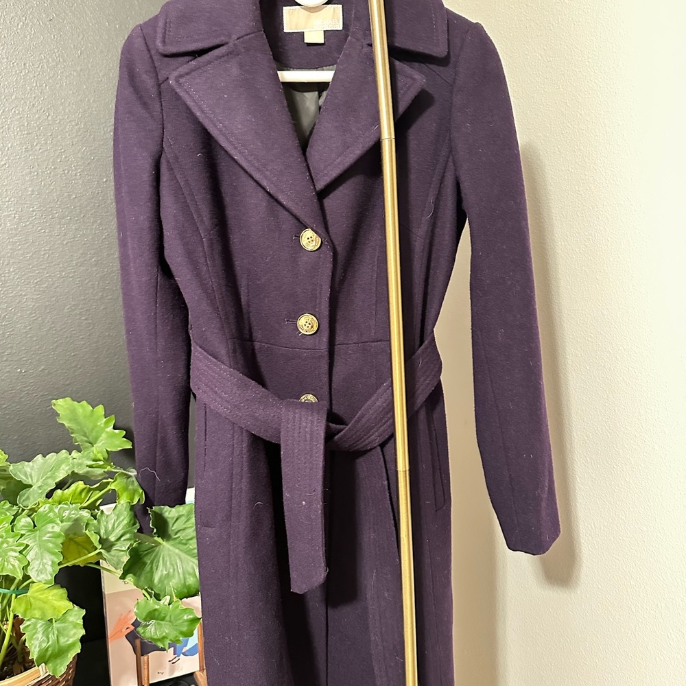 MICHAEL _ Purple wool coat (XS)